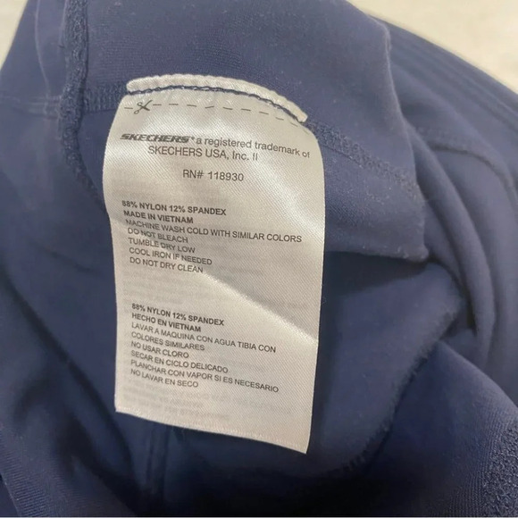 Sketchers Navy Blue Floral Skinny Leggings S? - Picture 5 of 8